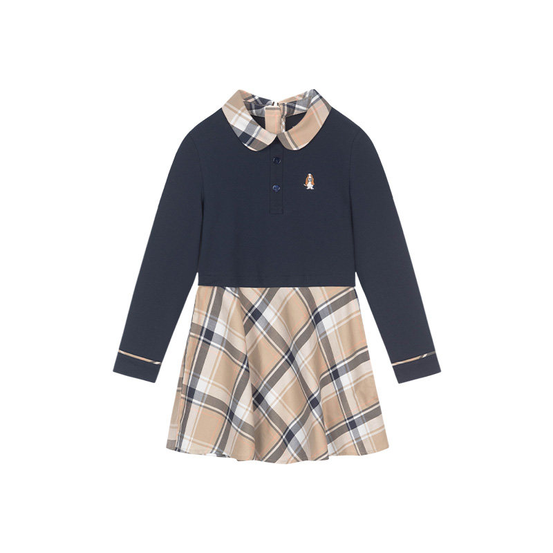 暇步士童装女童裙子春秋新款中大童甜美长袖连衣裙儿童polo公主裙,淘宝优惠券,粉丝福利购,淘宝优惠卷