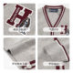Qibushi boy cardigan thread big children sweater