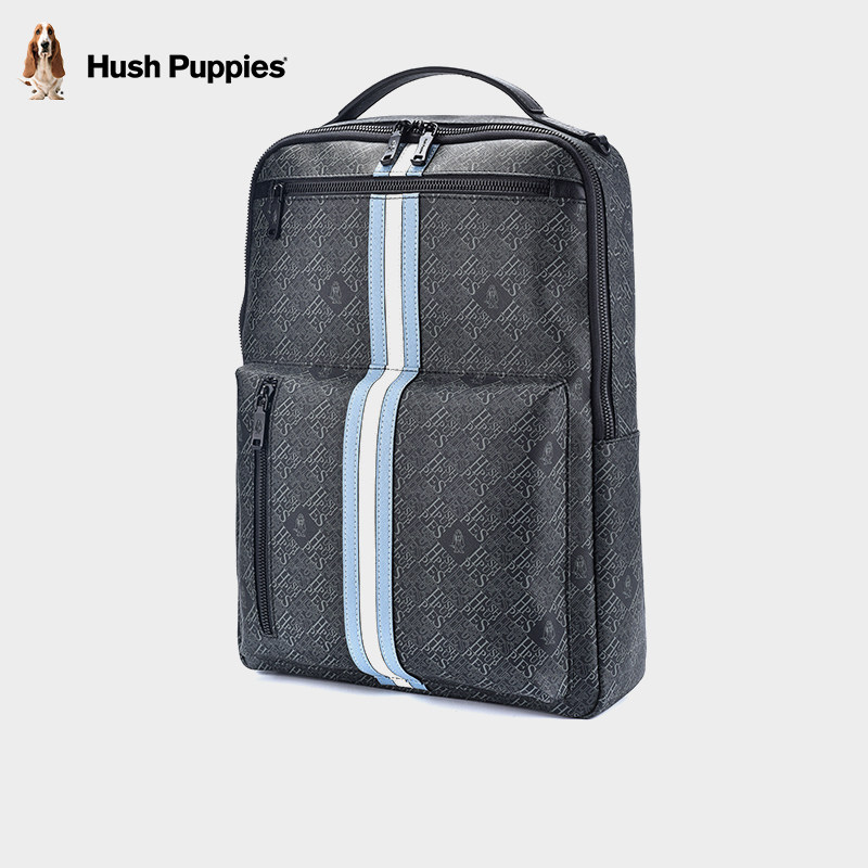 暇步士双肩包男士新款商务电脑包印花款背包大容量书包时尚旅行包,淘宝优惠券,粉丝福利购,淘宝优惠卷