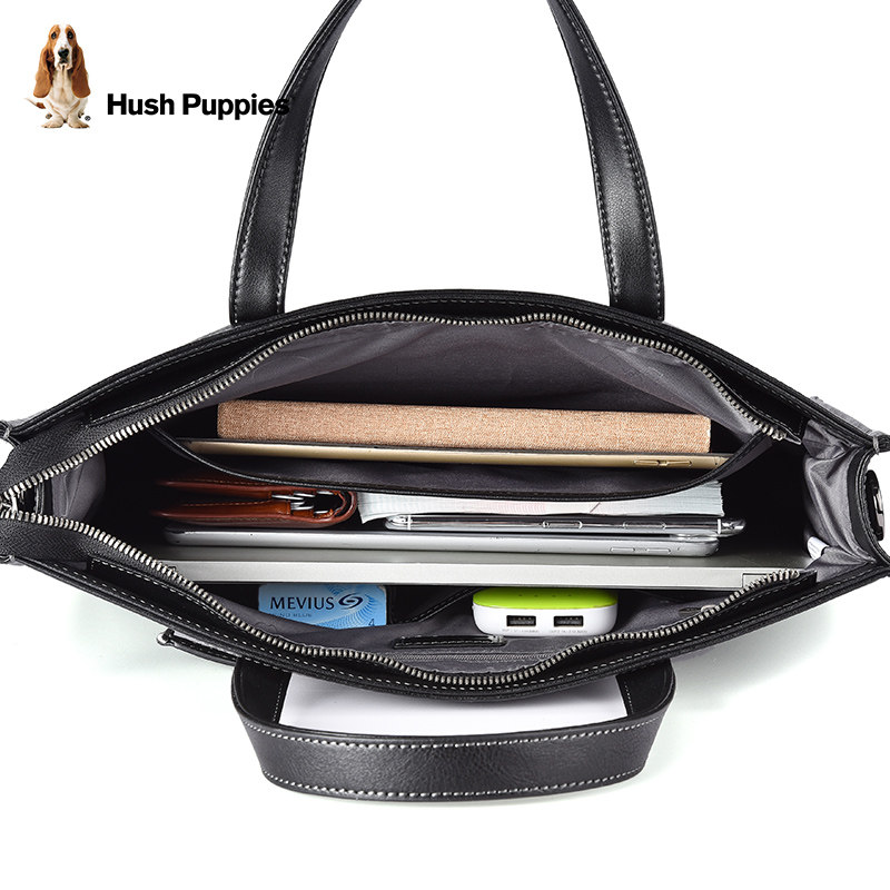 暇步士公文包男士新款单肩牛皮包包 暇步士箱包男士包袋