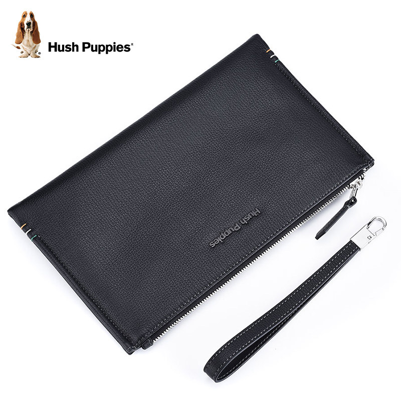 暇步士头层牛皮大容量男休闲手拿包 暇步士箱包男士包袋