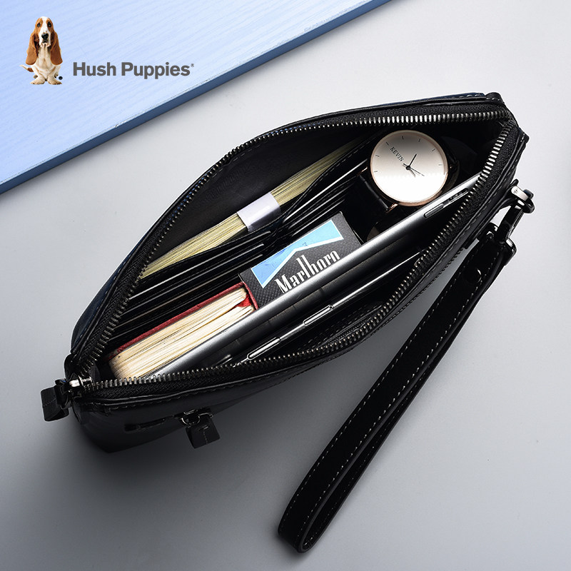 暇步士男2022新款商务休闲真皮男包 暇步士箱包男士包袋