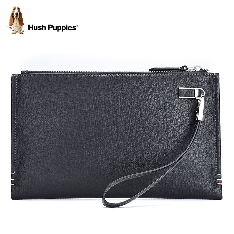 暇步士头层牛皮大容量男休闲手拿包 暇步士箱包男士包袋