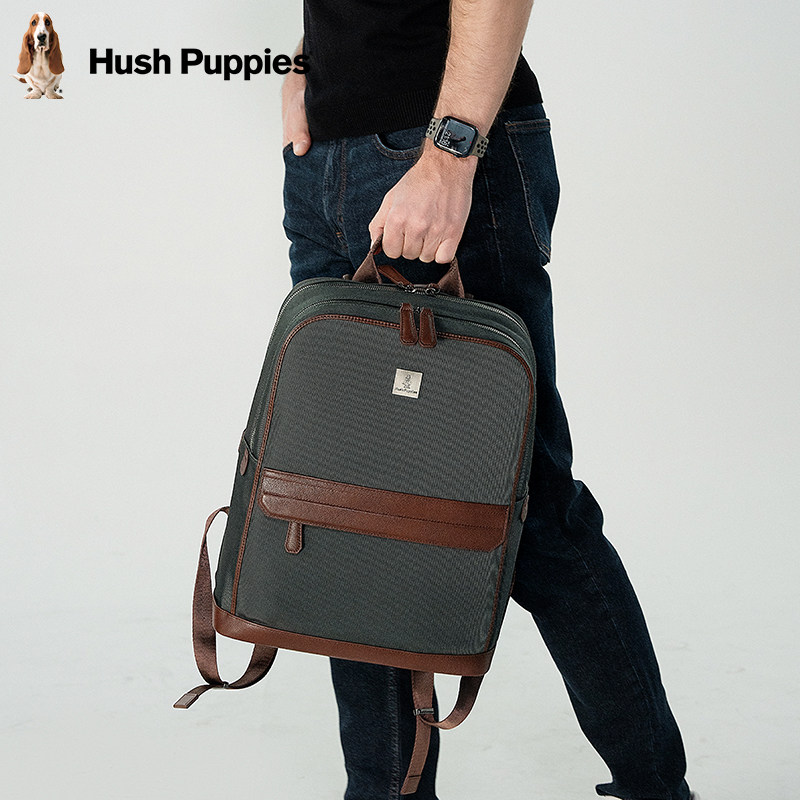 暇步士双肩包男士新款商务多功能电脑包通勤大容量背包男学生书包,淘宝优惠券,粉丝福利购,淘宝优惠卷