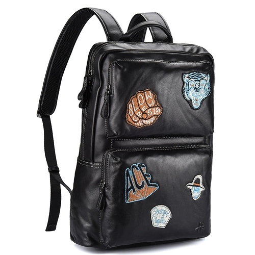 Рюкзак, кожаная вместительная и большая сумка для путешествий для отдыха, из натуральной кожи, воловья кожа