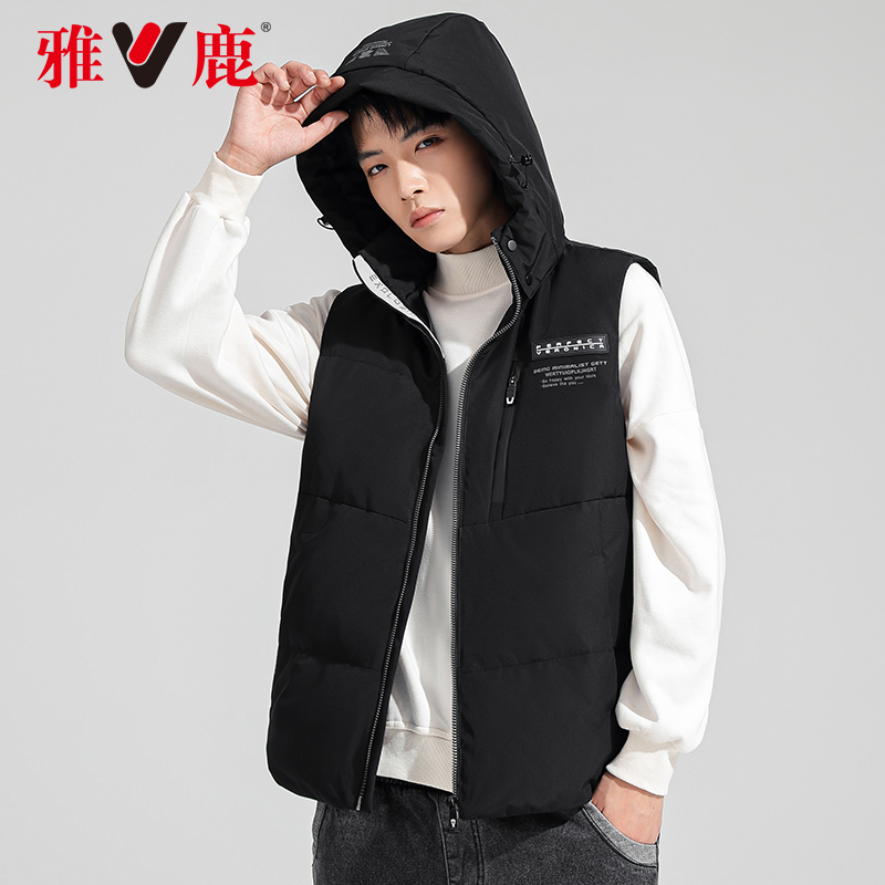 A 2021 雅鹿羽绒马甲男短款 年新款时尚休闲连帽外套潮流加厚款冬装 A 2021 雅鹿羽绒马甲男短款 年新款时尚休闲连帽外套潮流加厚款冬装