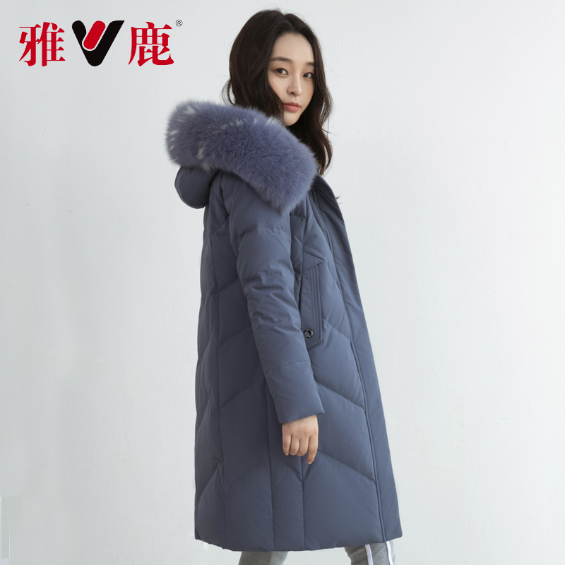 X 2019 雅鹿 冬新款羽绒服女长款过膝狐狸大毛领加厚修身妈妈装外套 X 2019 雅鹿 冬新款羽绒服女长款过膝狐狸大毛领加厚修身妈妈装外套