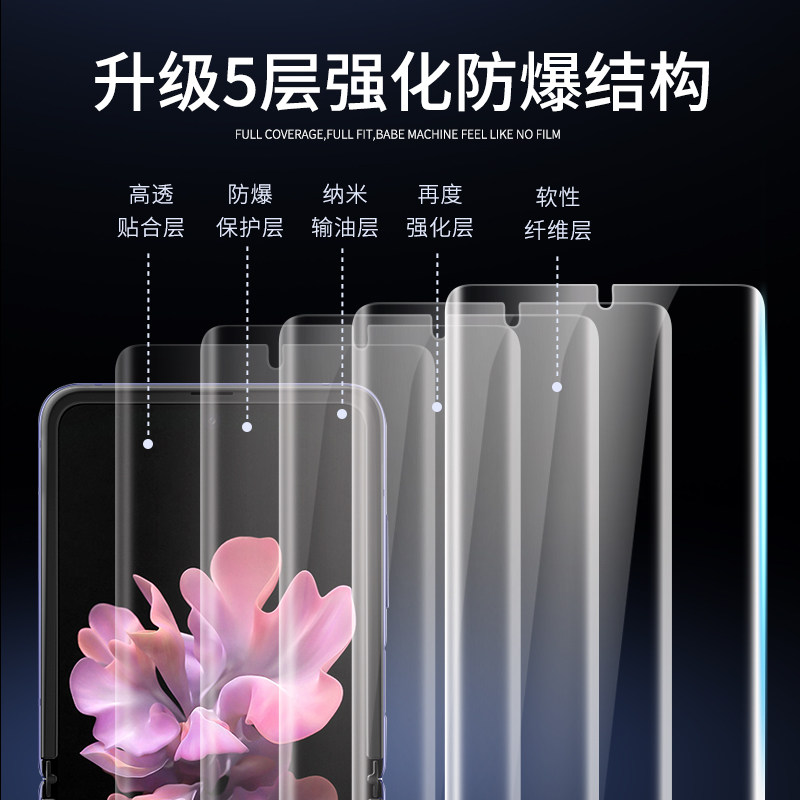 韩国Ringke适用三星ZFlip7手机膜折叠屏Flip6保护膜钢化水凝膜5软膜GalaxyFlip4屏幕外屏3菲林膜磨砂samsung