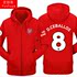 Arsenal team uniform cardigan sweater men's and women's football clothes gunner plus velvet zipper casual clothes jacket Aubameyang