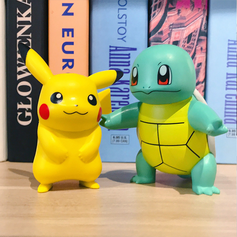 宝可梦可达鸭卡通皮卡丘妙蛙种子龙年盲盒手办桌面摆件圣诞节礼物