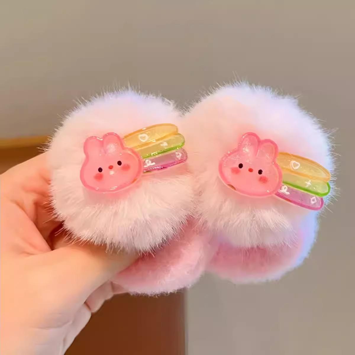 2025新款女童高弹毛绒球球发绳女孩儿童加粗不伤发暖绒绒卡通发圈,淘宝优惠券,粉丝福利购,淘宝优惠卷