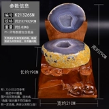 Агат Поли -сокровища сокровища Пакет Кристаллистал Кристал Очистить и отразить кристаллическую пещерную пещерную пещерную пещер