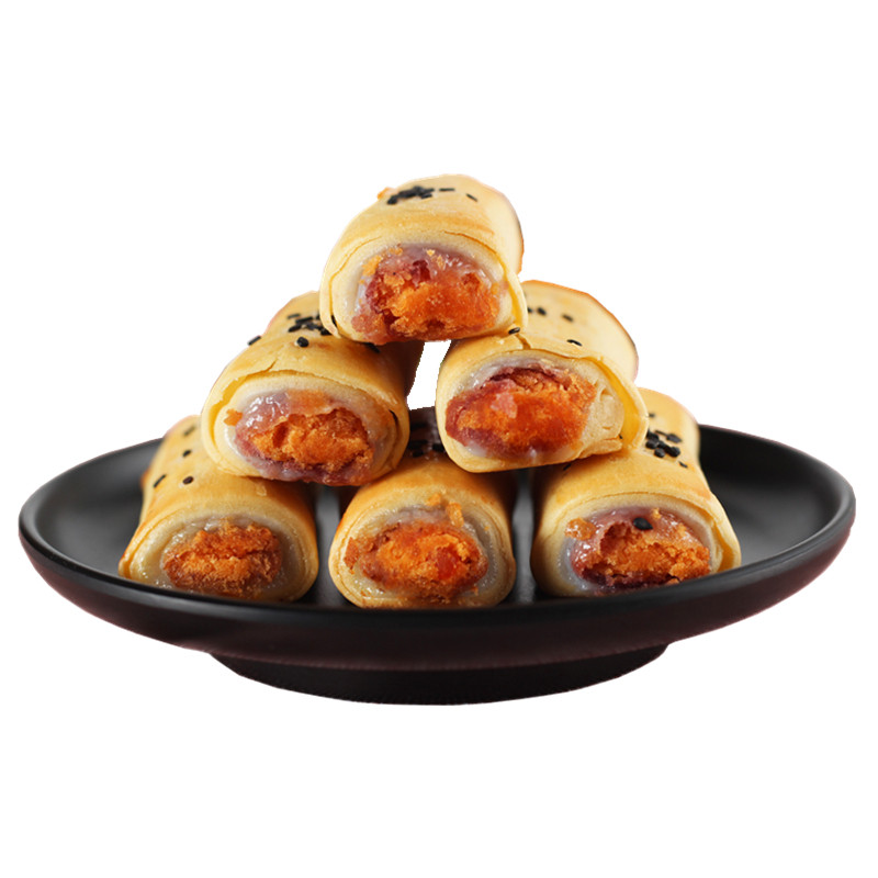 木糖醇咸蛋黄酥红豆紫薯糖精蛋黄卷 康无唐食品传统糕点