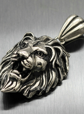 欧美狮子头钛钢配饰项链