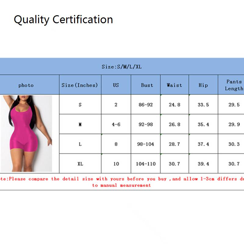 Sleeveless Romper Stretch Top Women Ladies Bodysuit Jumpsuit - 图3