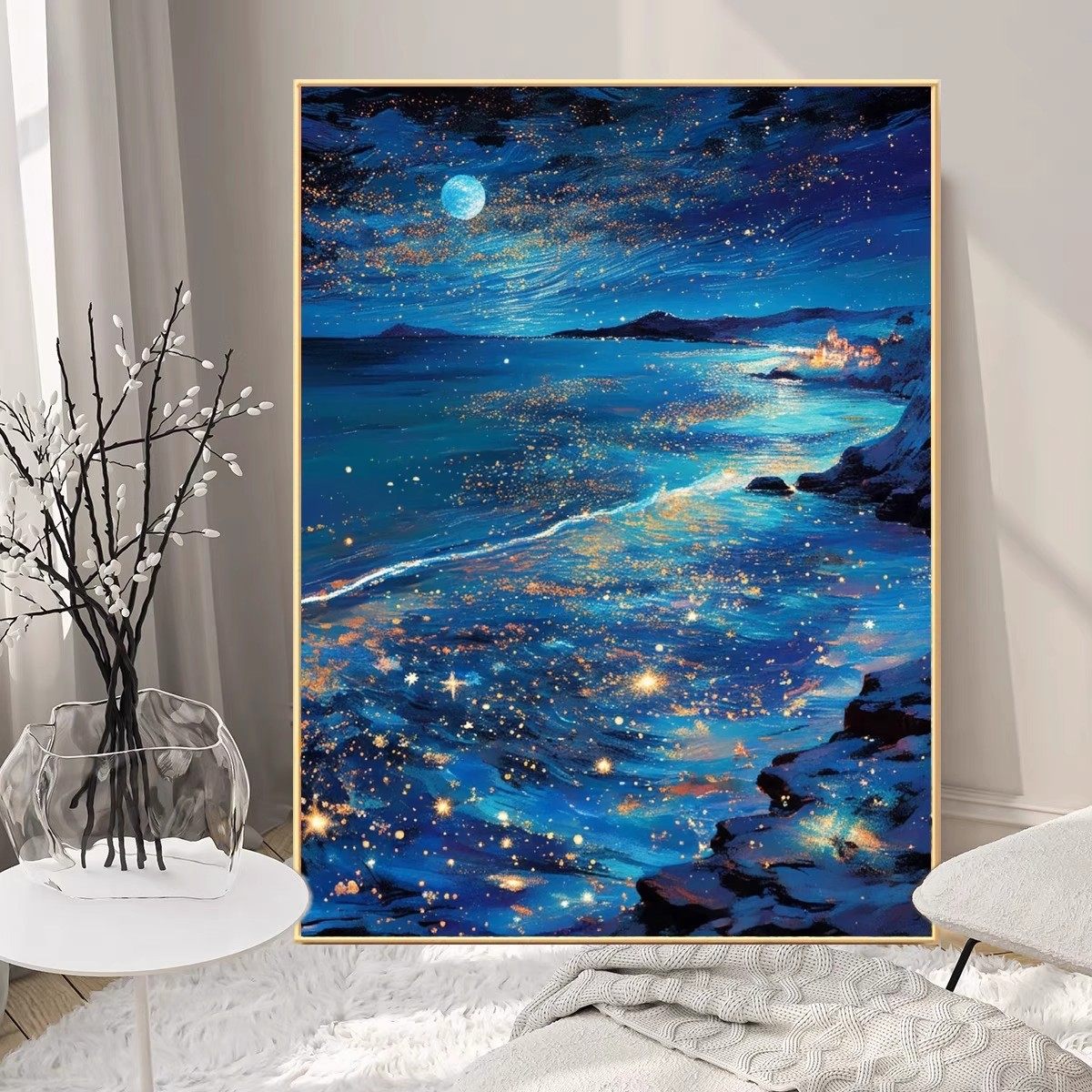 2025新款钻石画满钻星辰大海手工贴钻十字绣客厅卧室高颜值星空,淘宝优惠券,粉丝福利购,淘宝优惠卷