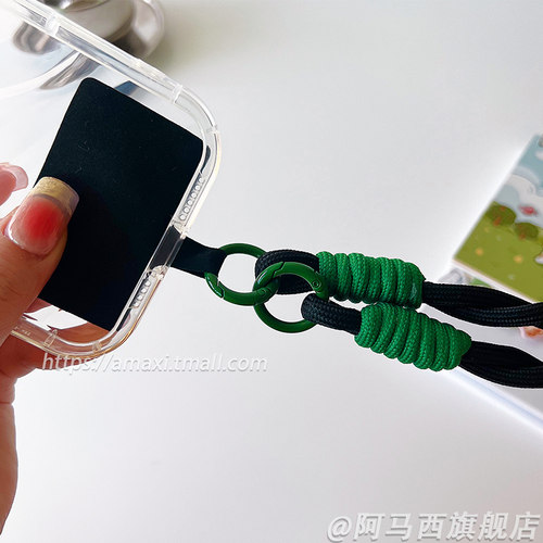 手机挂绳短款手腕绳挂链挂件精致U盘挂饰防丢防摔手机壳cdd相机绳子钥匙扣挂环蛇年2024年新款红色过年手机链 - 图0