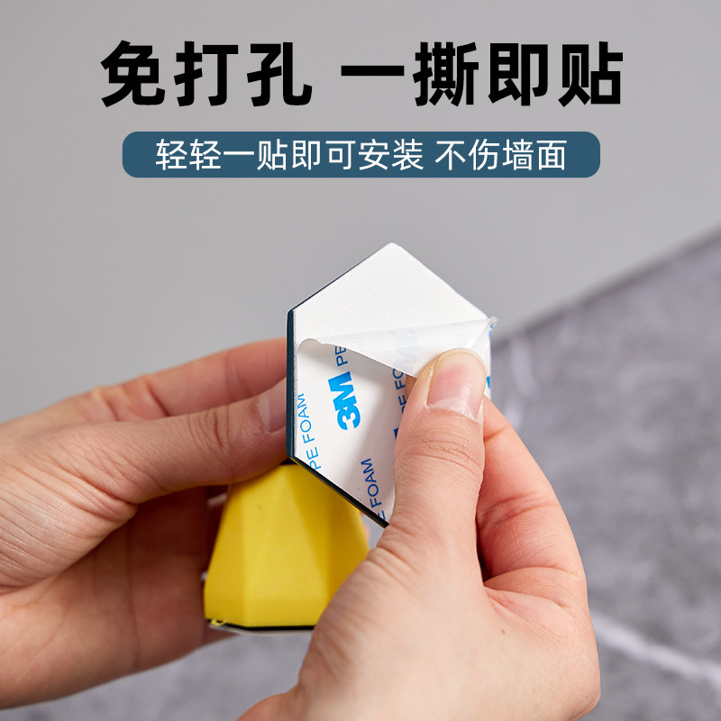 门吸新款吸盘防撞创意门塞垫门贴固定静音阻门挡门器防夹手 - 图3