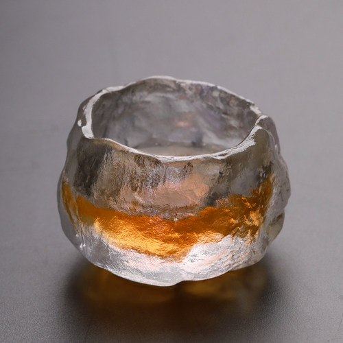 冰冻烧琉璃杯主人杯功夫小茶杯日式品茗杯玻璃杯单李子柒同款杯子 - 图1