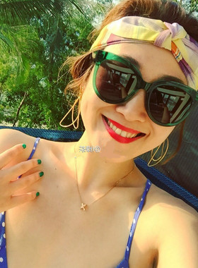 墨镜复古风女士太阳镜林允儿同款