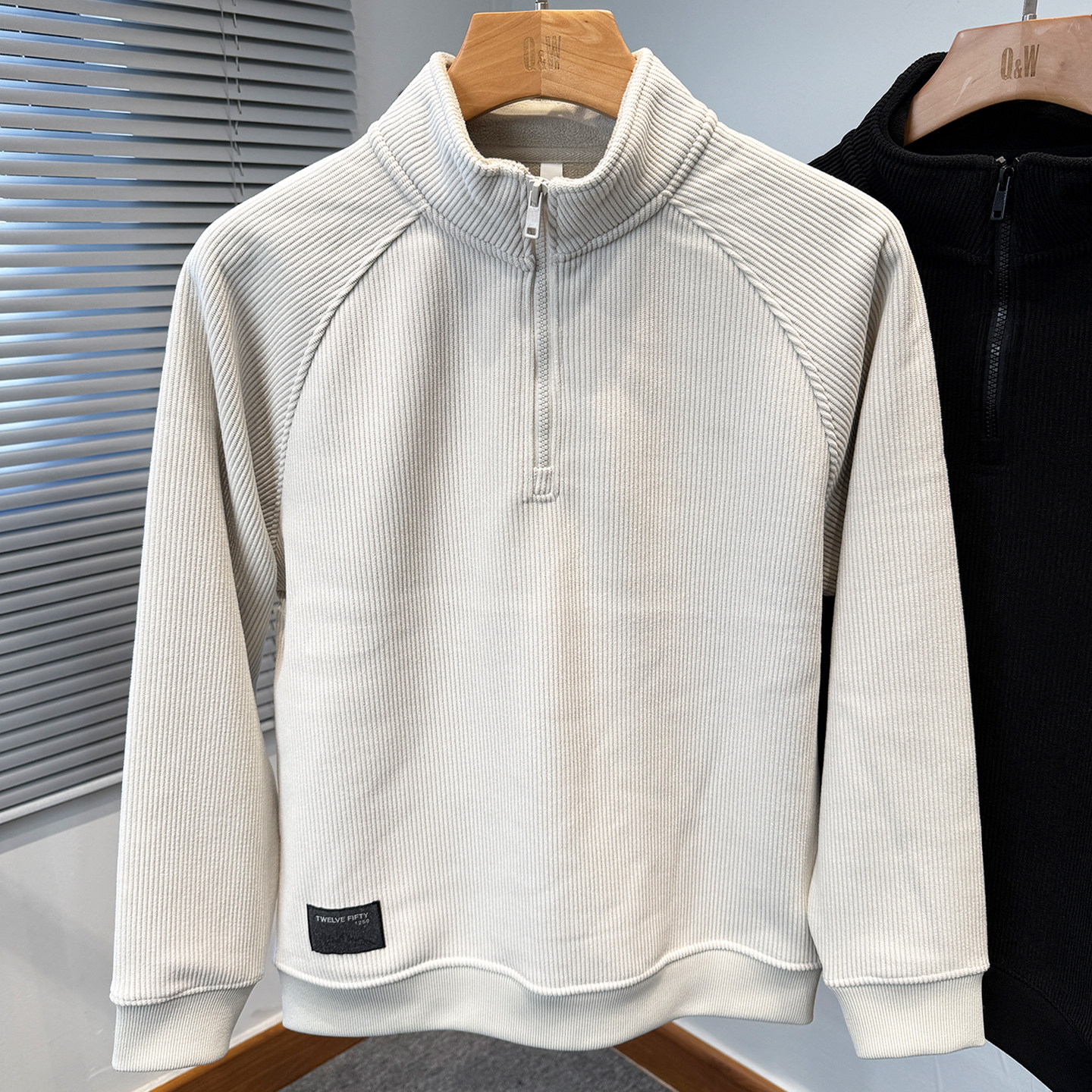 奥利绒加绒加厚卫衣男拉链半高领秋冬季青年休闲内搭纯色百搭上衣,淘宝优惠券,粉丝福利购,淘宝优惠卷