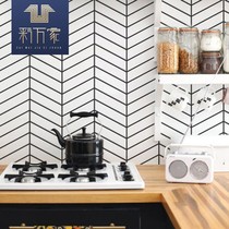Nordic Tile Minimis herringbone Geometric Fishbone Parquet Mosaic Kitchen Make-up Room Wall Brick Shop Living-room Background Wall