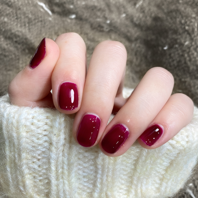 一然化妆品旗舰店一然秋冬色系指甲油免烤快干持久年新色女孕妇可用可剥撕拉2