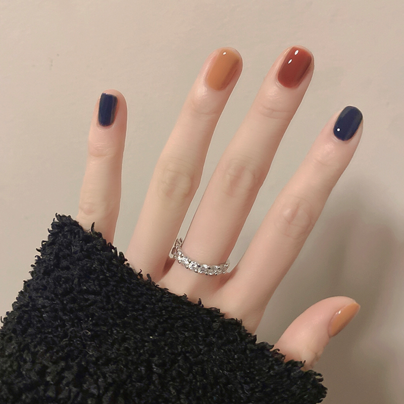 一然化妆品旗舰店酒红色指甲油女年新色可剥撕拉免烤快干持久孕妇秋冬色系显白2