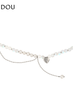 阿吉豆项链女珍珠项链小众时尚