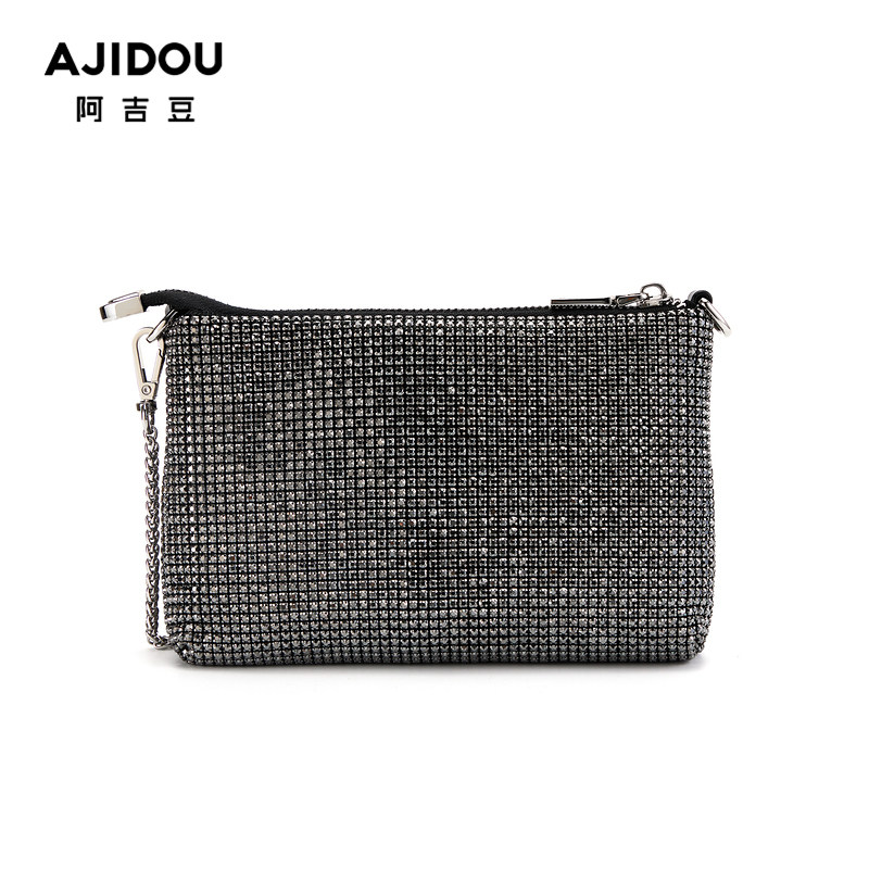 阿吉豆简约blingbling百达斜挎包 AJIDOU女士包袋
