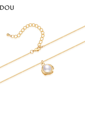 AJIDOU阿吉豆项链女天然珍珠吊坠