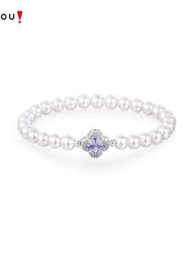 阿吉豆四叶草珍珠手链小众高级感