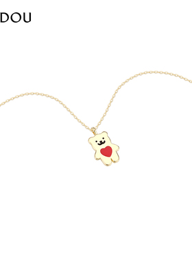 阿吉豆项链女小众设计颈链锁骨链