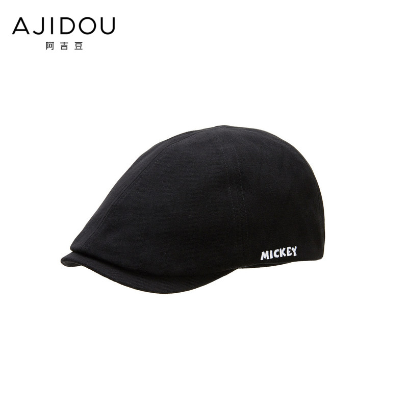 阿吉豆迪士尼米奇印花鸭舌帽复古帽 AJIDOU帽子