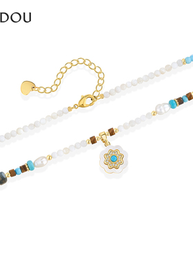 阿吉豆项链精致珍珠小众设计颈链