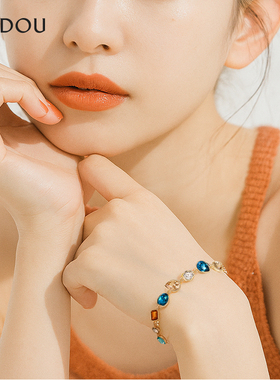 阿吉豆手链女款多巴胺水滴手饰品