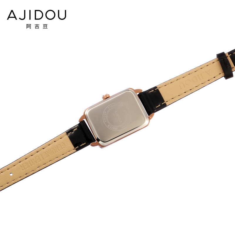 阿吉豆方块休闲精致小巧日韩手表 AJIDOU国产腕表