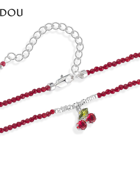 AJIDOU阿吉豆项链女樱桃锁骨链
