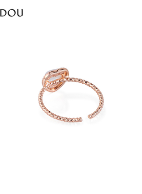 阿吉豆戒指女款休闲时尚细巧尾戒