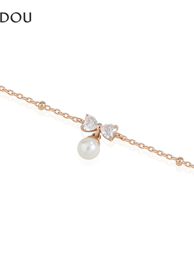 阿吉豆手链女s925银闪耀手饰手环