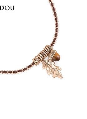 AJIDOU阿吉豆项链女款森林来信系列时尚锁骨链