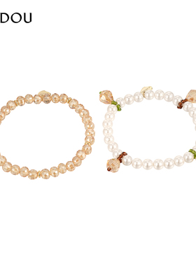 阿吉豆手链小众设计叠戴手串时尚