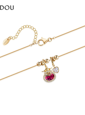 AJIDOU阿吉豆项链女款金色锁骨链