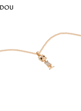 阿吉豆项链迪士尼联名锁骨链颈链