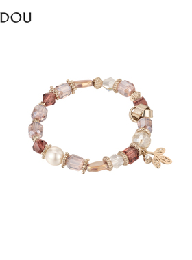 AJIDOU阿吉豆手链女时尚水晶休闲首饰季休闲专柜同款串珠手串手环