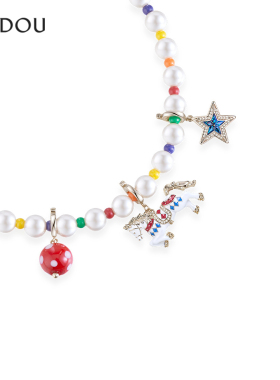 阿吉豆项链复古夸张设计感毛衣链