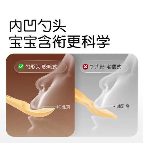 世喜硅胶勺子新生婴儿硅胶软勺宝宝辅食勺子喂水喂奶米粉糊专用 - 图2