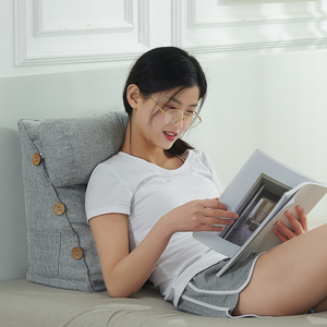 三角抱枕沙发可拆洗床头靠垫