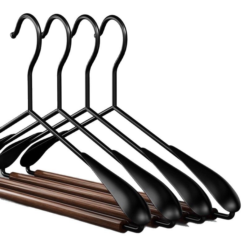 高级轻奢榉木铁艺实木衣架木质衣帽间民宿衣挂衣柜专用衣服架酒店,淘宝优惠券,粉丝福利购,淘宝优惠卷