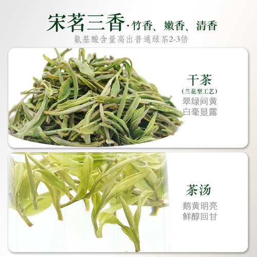 2026新茶上市宋茗安吉白茶100g明前特级半手工白茶正宗珍稀绿茶 - 图0